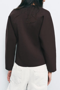 KNIT WRAP CARDIGAN - Zara фото 3