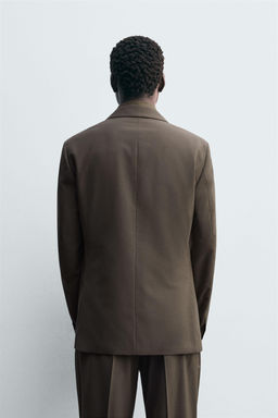 DOUBLE-BREASTED SUIT BLAZER - Zara фото 3
