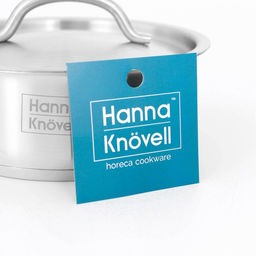 Сотейник Hanna Knövell, 1.2 л, d=16 см, h=6.5 см, с крышкой, толщина стенки 0.8 мм, индукция, нержавеющая сталь