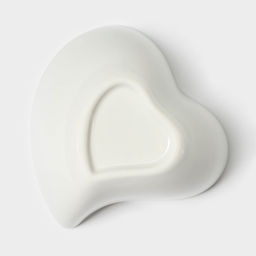 Соусники BellaTenero Сердце, 125 мл, на бамбуковой подставке, набор 3 шт., керамика, белые