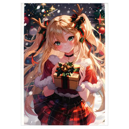 Цена за 4 шт. Блокнот, А6, 40 л, арт. 69593 НОВОГОДНЕЕ АНИМЕ