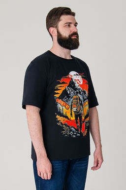 Арт. 614-147 Футболка мужская 50-60 (6 шт) Цвет:черный - Идеал фото 3