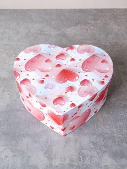 Коробка подарочная 3 штуки Сердце / 1157 /уп 24/16*18.3*7/18*20.3*8/20*22.3*9cm - ГалеонТрейд фото 5