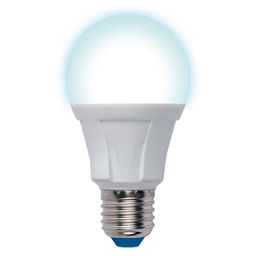 LED-A60 16W/4000K/E27/FR PLP01WH Лампа светодиодная. Форма А, матовая. Серия Яркая. Белый свет (4000K). Картон. ТМ Uniel.