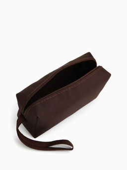 Цена за 2 шт. Косметичка дорожная на молнии, с ручкой, цвет коричневый