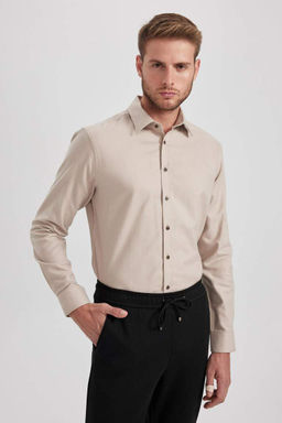 Фланелевая рубашка с длинным рукавом Modern Fit - Defacto фото 4