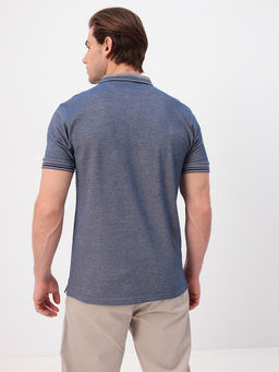 Джемпер мужской с воротником поло короткий рукав GREG G144V-PH4-OZ5 (коричневый)  фото 4