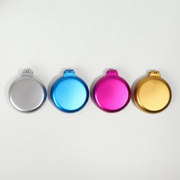 Цена за 7 шт. Расчёска массажная «Перламутр», складная, с зеркалом, d=6 см, МИКС