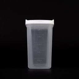 Цена за 2 шт. Емкость для сыпучих продуктов "Лайн" 1,5л (белый) М9003