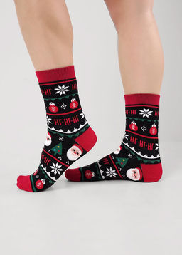 (CLE) Д2551П носки жен. НГ плюш (ЧЗ)