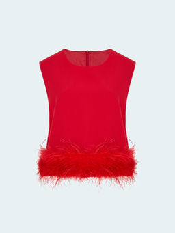 Топ с перьями, B3176/redswan