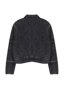 Trendyolmilla Antrasit Oversize Kal?p Y?kamal? Pamuklu Kapitone Sisme Mont TWOAW25MO00137  фото 7