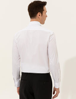 Beyaz Slim Fit Uzun Kollu Basic G_mlek - Cacharel фото 5