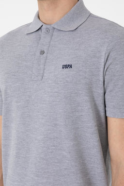 Erkek Regular Fit Polo Yaka Gri Melanj Basic Ti__rt Sepette S_rpriz _ndirim - U.s. polo assn фото 7