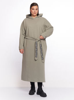 Платье с капюшоном PP83502GRN53