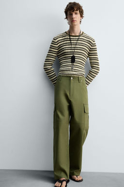 RELAXED FIT CARGO TROUSERS - Zara фото 5