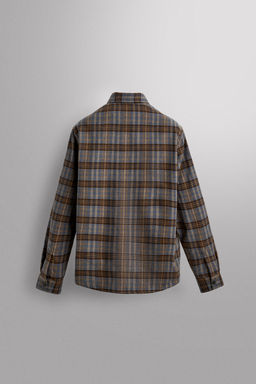 CHECK LYOCELL - WOOL SHIRT - Zara фото 8