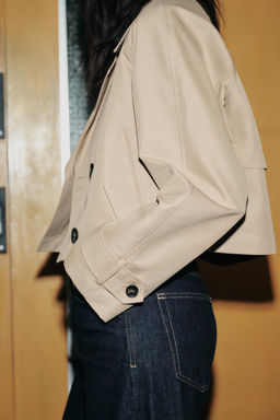 SHORT TRENCH-STYLE JACKET - Zara фото 14