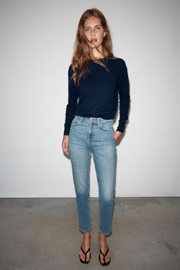 JEANS Z1975 MOM FIT TIRO ALTO / ?ndigo - Zara фото 4