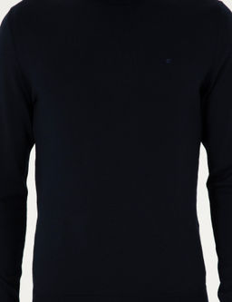 Темно-синий базовый свитер узкого кроя - Cacharel фото 6