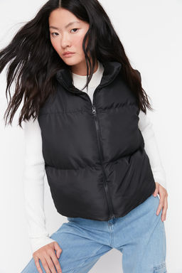 Siyah Regular Kal?p Su itici Sisme Yelek TWOAW23YE00059