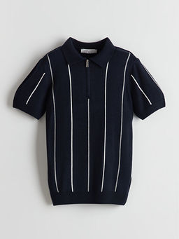 Polo Yaka Erkek ?ocuk Triko Kazak