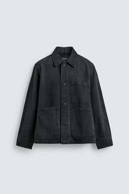 SOBRECAMISA RELAXED FIT BOLSILLOS / Gris topo - Zara фото 6