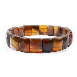 Браслет из камня Сердоникс, привлекает счастье в личной жизни, изобилие и стабильность