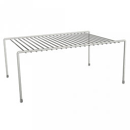 Полка для шкафа настольная 35х24х14,5см, оцинкованная, окраска "хром" (Россия)