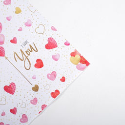 Цена за 10 шт. Бумага упаковочная крафтовая «For you with love», 70×100 см