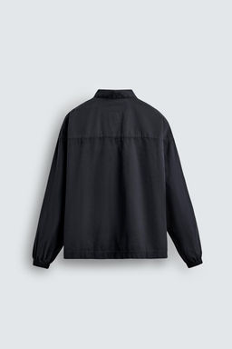 DENIM ZIP-UP POLO SHIRT - Zara фото 8