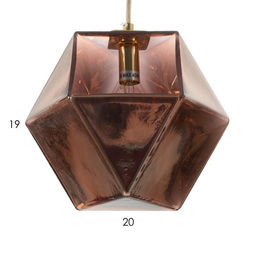 Светильник BayerLux «Кристи» G9 розовое золото 20×20×22-122 см