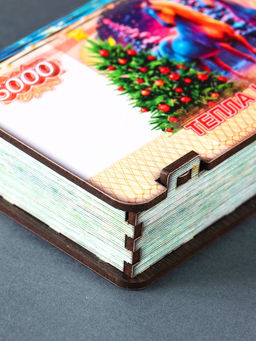 Купюрница подарочная 5000 руб с новогодним конём: Тепла и уюта, 18?9.5?3.5 см - Дарим красиво фото 5