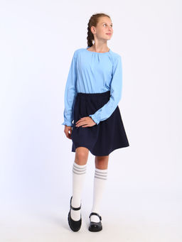 Лонгслив Анечка серо-голубой Ладошки  фото 13