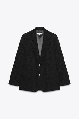 JACQUARD BLAZER WITH SHOULDER PADS - Zara фото 6