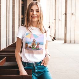 Эксклюзивная футболка Yana Pletneva упаковка плотный Zip пакет!