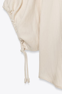 ZW COLLECTION PUFF SLEEVE BLOUSE - Zara фото 8