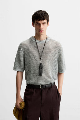 OPEN KNIT T-SHIRT - Zara фото 2