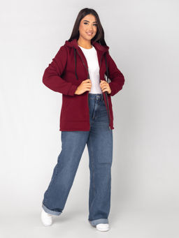 Толстовка женская футер начес 3-х нитка "РОКСАНА" БОРДО