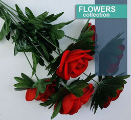 Букет Бархатных красных роз 55см - Kingston фото 3