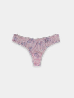 Цена за 2 штуки! Трусы женские бразилиана розовые с контурными веточками контурные веточки на розовом 412479 - Mark formelle фото 6