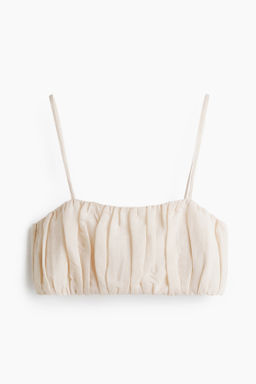 Crop top fruncido
