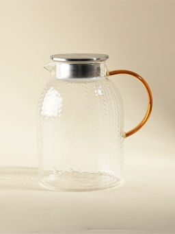 Кувшин стеклянный "Weath" 1200 мл, желтая ручка