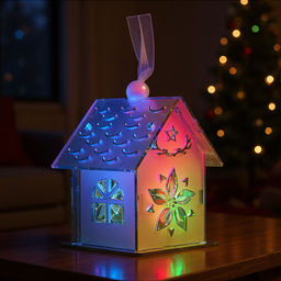 Новогоднее украшение Разноцветные огни (14,5см) - Снеговичок фото 2