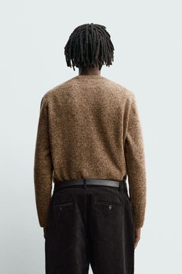100% WOOL TEXTURED JUMPER - Zara фото 3