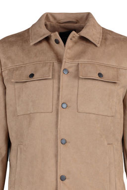 TRENDYOL MAN Camel Regular Fit Cepli Dugmeli K?sl?k Mevsimlik Suet Ceket Mont TMNAW23MO00037 - Trendyolmilla фото 8