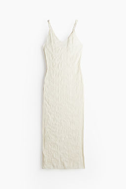 Vestido de saten arrugado con detalle girado - H&m фото 8