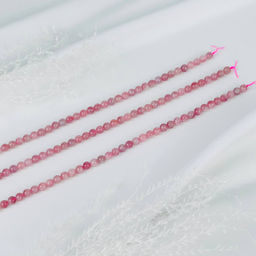 Бусины для украшений из мадагаскаоского Розового кварца 39 см