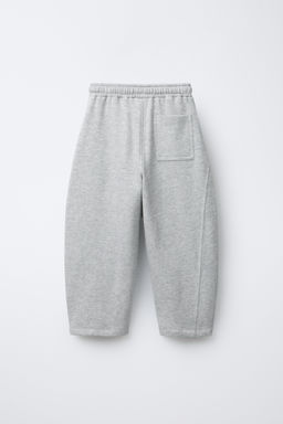 BARREL PLUSH TROUSERS WITH LABEL - Zara фото 2