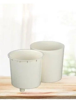 Горшок для цветов 3,9л d182 h180мм молочный Genius - Полимербыт фото 3